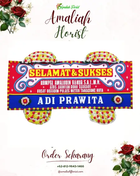 Papan Bunga Ucapan Selamat Gane Barat